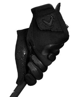 Callaway Rain Spann Damen Handschuh, Paar, schwarz
