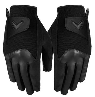 Callaway Rain Spann Damen Handschuh, Paar, schwarz