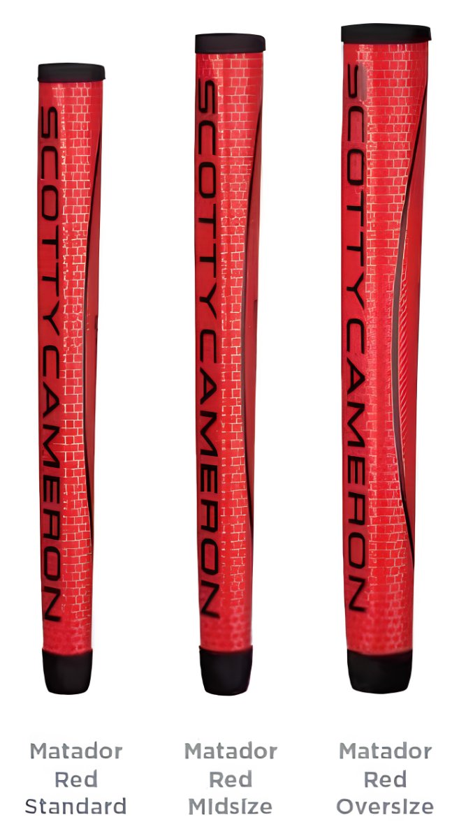 Scotty Cameron Matador Putter Grip, schwarz/rot, Midsize