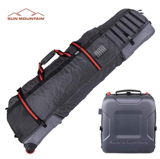 Sun Mountain Kube Travelcover, steel/black/rush red