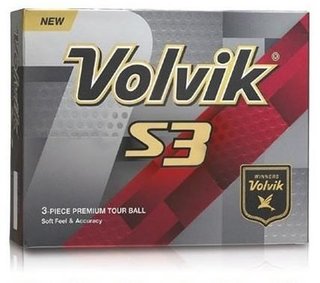 Volvik S3 Golfbälle, orange