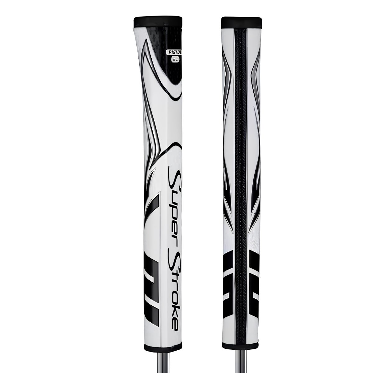 SuperStroke Zenergy Pistol GT 2.0 Putter Griff, weiss/schwarz