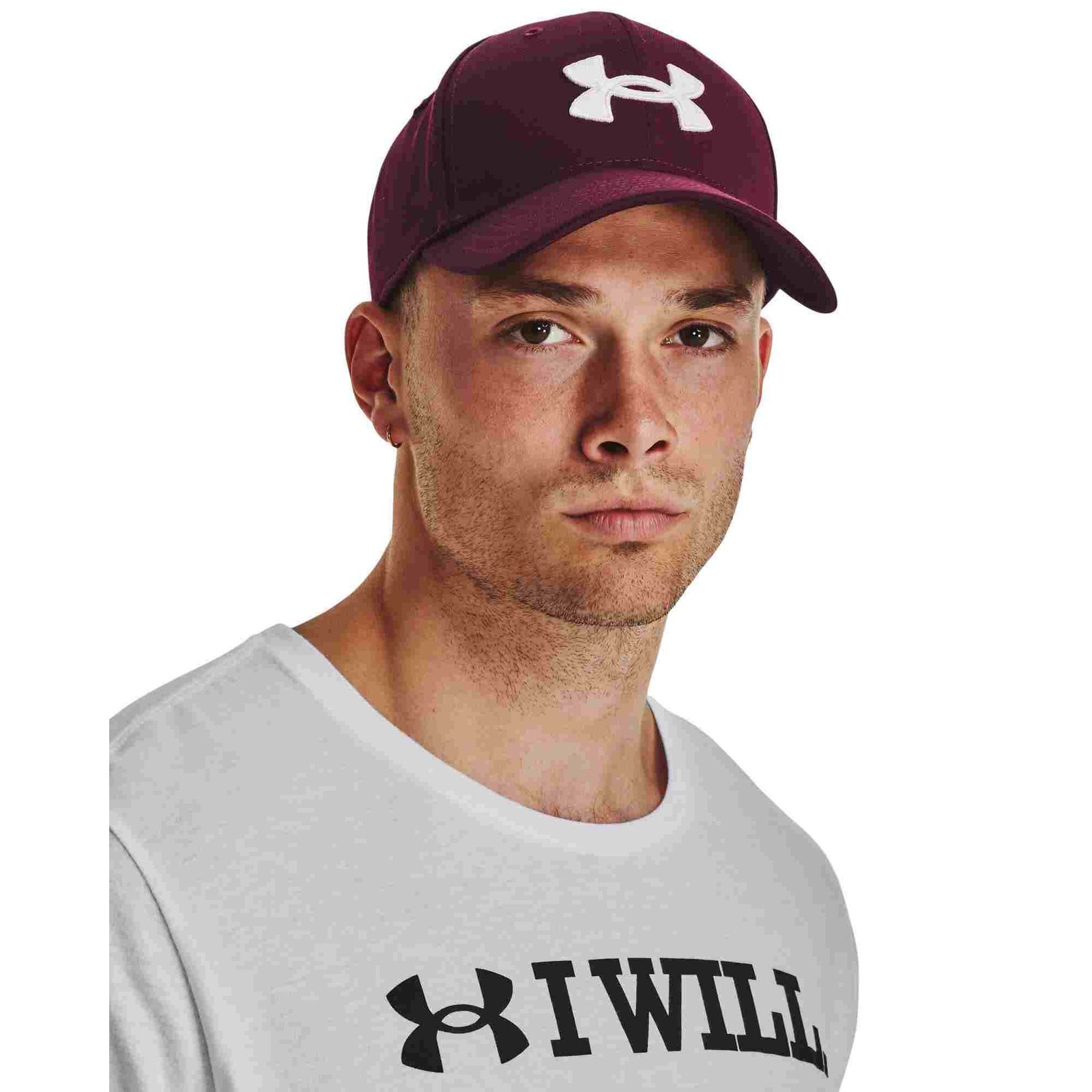 Under Armour Blitzing męska Herren Cap, weinrot