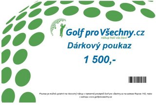 Dárkový poukaz v hodnotě 1500,-