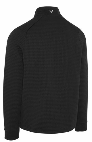 Callaway Textured 1/4 Zip Fleece Herren Sweatshirt, schwarz