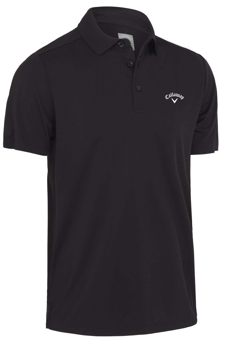Callaway Tournament Chest Logo Herren Poloshirt, schwarz