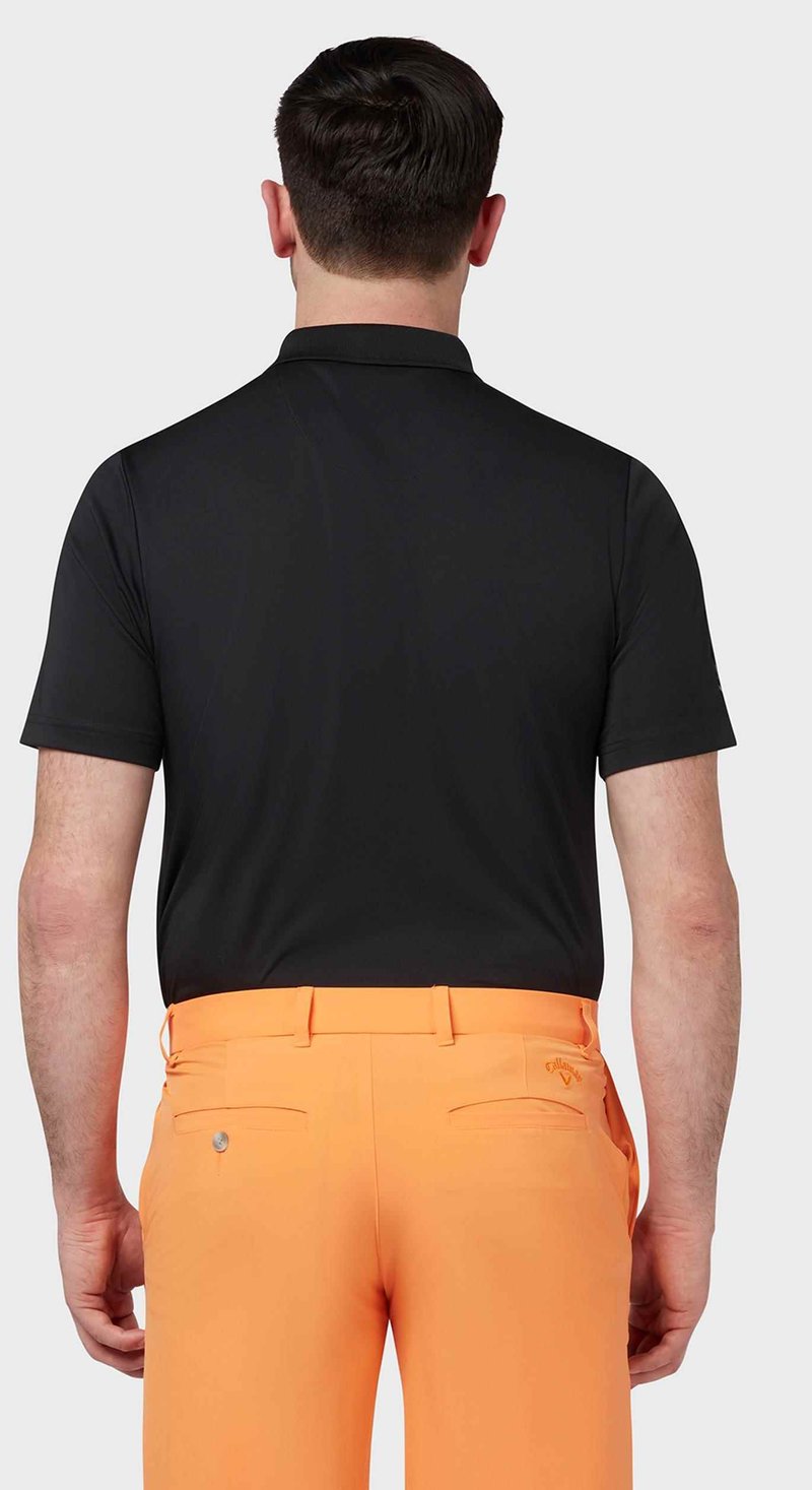 Callaway Tournament Chest Logo Herren Poloshirt, schwarz