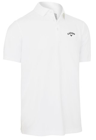 Callaway Tournament Chest Logo Herren Poloshirt, weiss