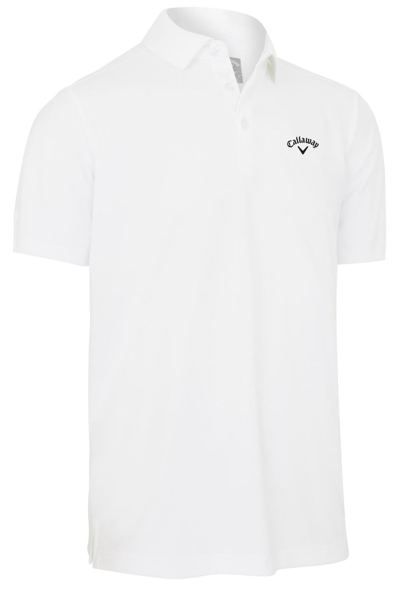Callaway Tournament Chest Logo Herren Poloshirt, weiss
