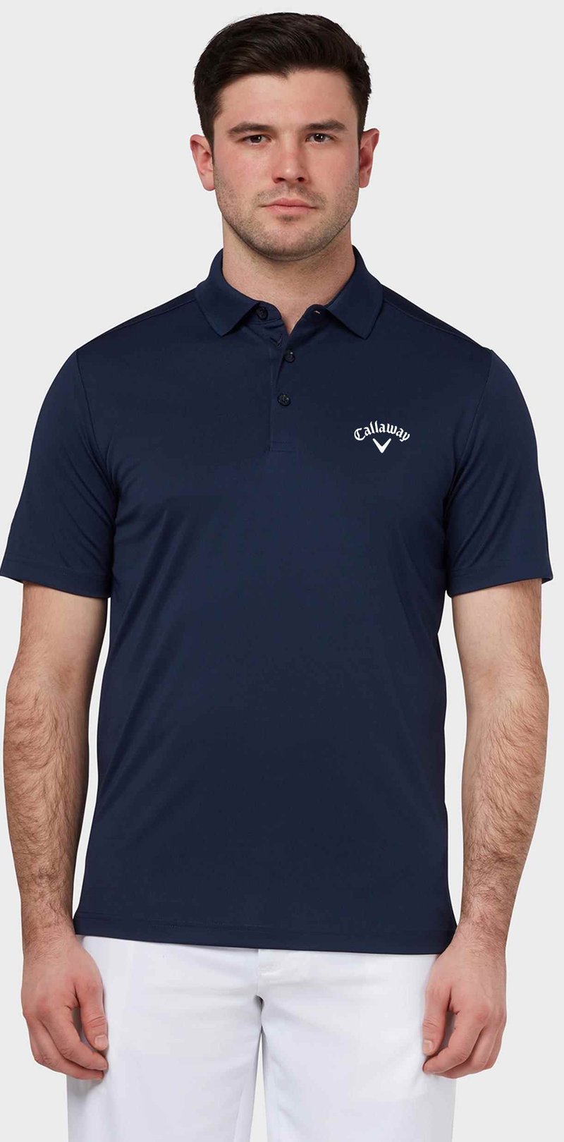 Callaway Tournament Chest Logo Herren Poloshirt, dunkelblau