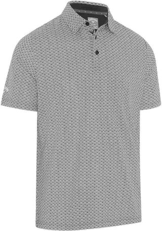 Callaway Tee Allover Print Herren Poloshirt, schwarz