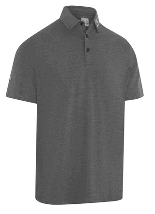 Callaway Ventilated Classic Jacquard Herren Poloshirt, schwarz
