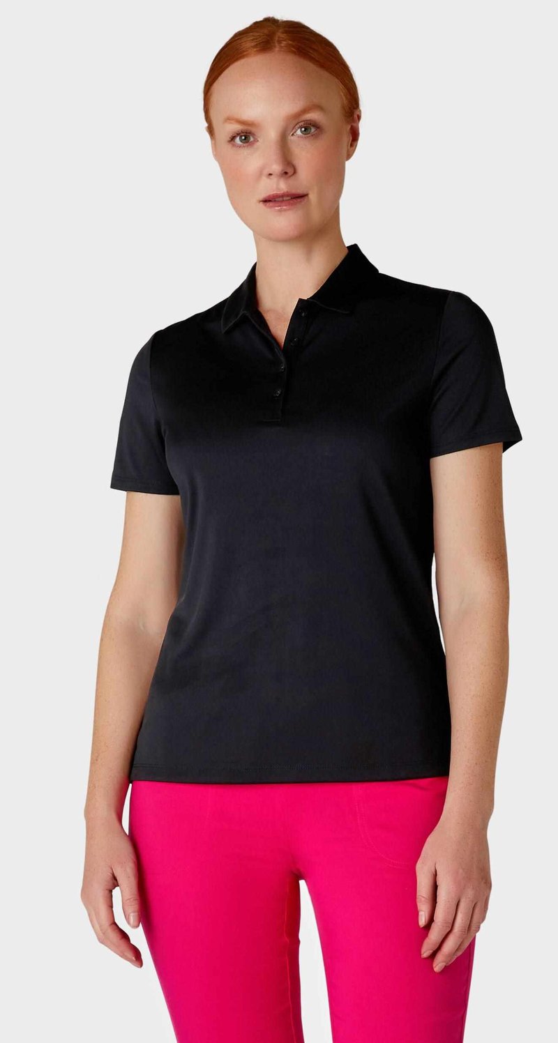 Callaway Tournament Damen Poloshirt, schwarz