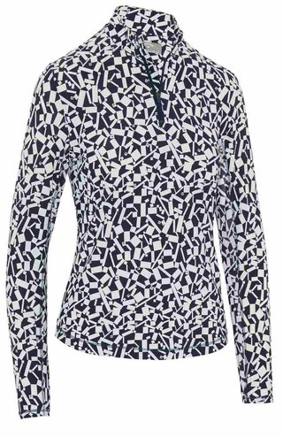 Callaway Two Tone Geo Damen Sweatshirt, dunkelblau