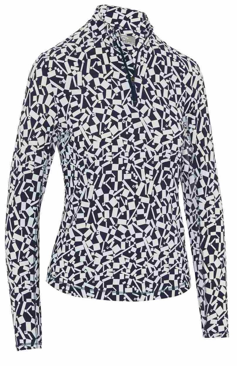 Callaway Two Tone Geo Damen Sweatshirt, dunkelblau