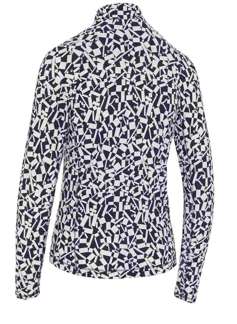 Callaway Two Tone Geo Damen Sweatshirt, dunkelblau