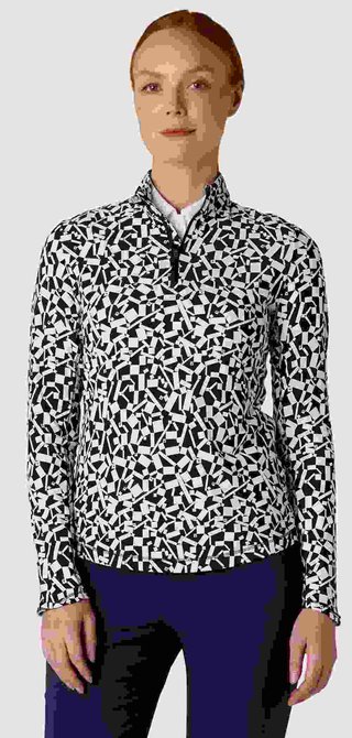 Callaway Two Tone Geo Damen Sweatshirt, dunkelblau