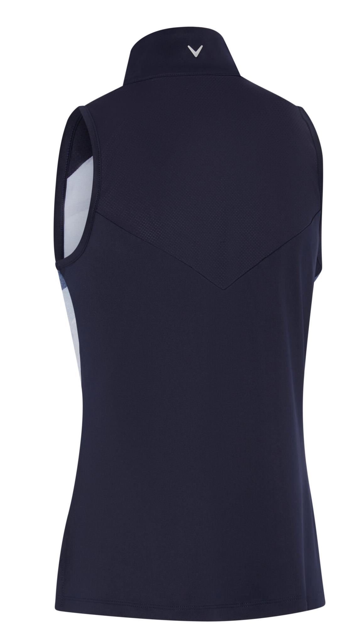 Callaway Gradient Wave Sleeveless Damen Poloshirt, dunkelblau