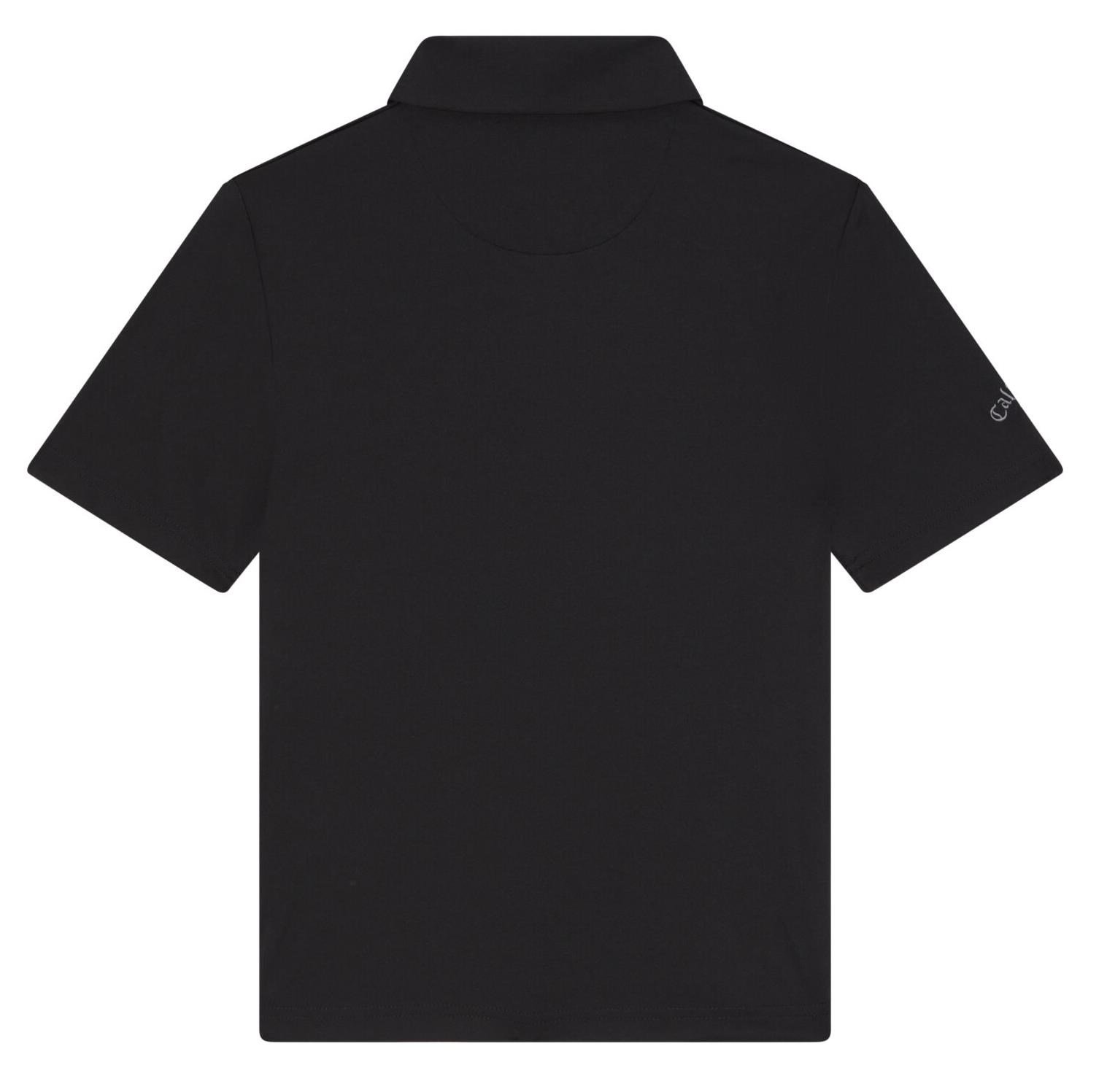 Callaway Unisex Solid Junior Poloshirt, schwarz