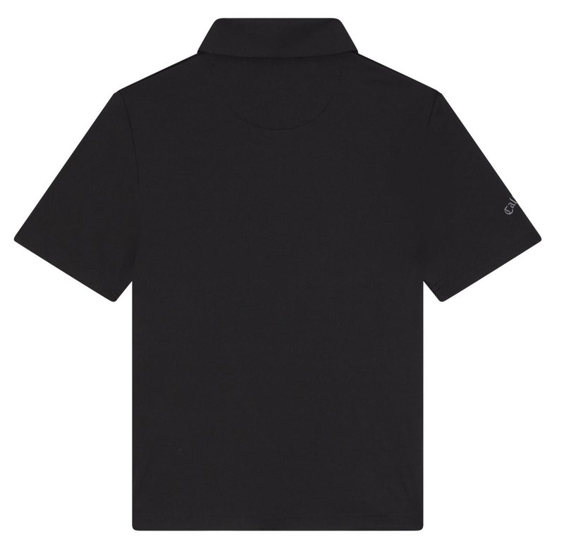 Callaway Unisex Solid Junior Poloshirt, schwarz