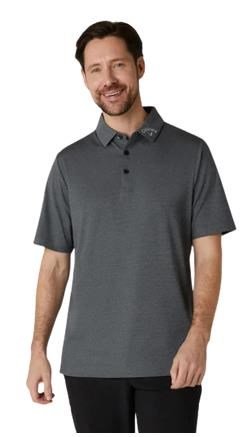 Callaway Premium Jacquard Herren Poloshirt, caviar