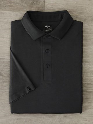 Callaway Premium Jacquard Herren Poloshirt, caviar