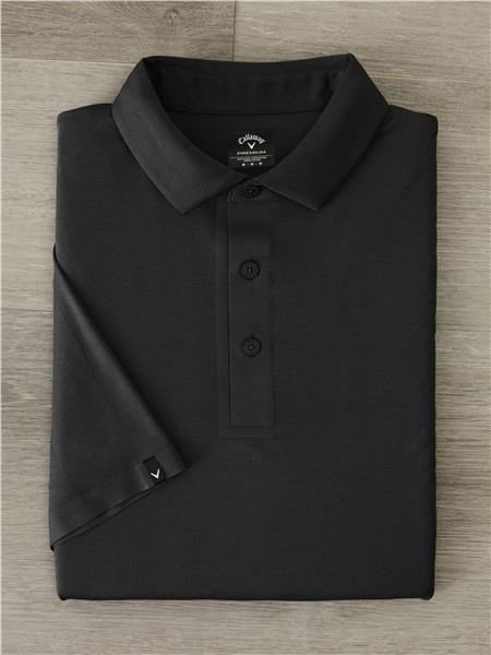 Callaway Premium Jacquard Herren Poloshirt, caviar