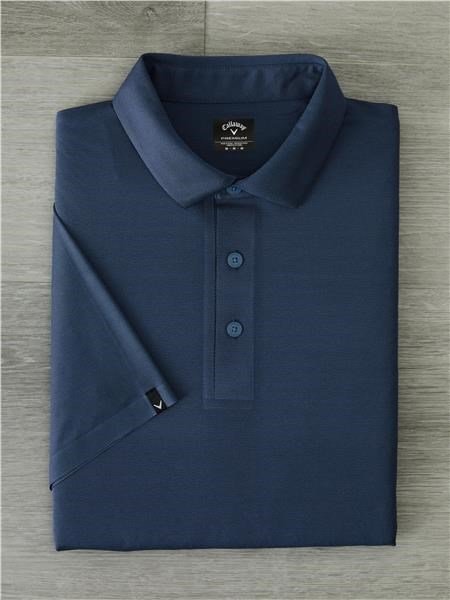 Callaway Premium Jacquard Herren Poloshirt, peacoat
