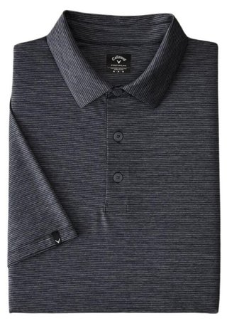 Callaway Premium Fine Line Herren Poloshirt, ebony heather