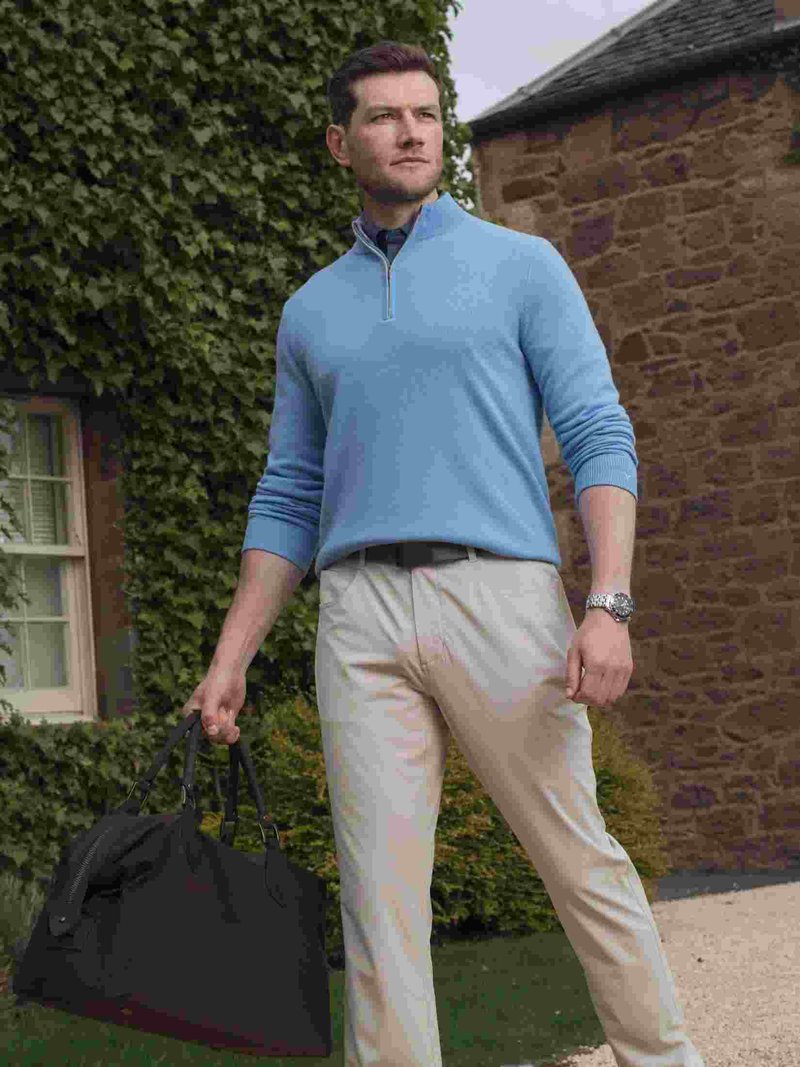 Callaway Premium Tapered Herren Golfhose, silver lining