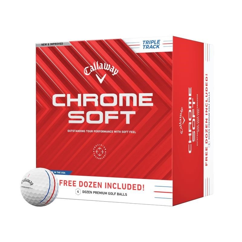 Callaway Chrome Soft Triple Track Golfbälle, 48Stk.