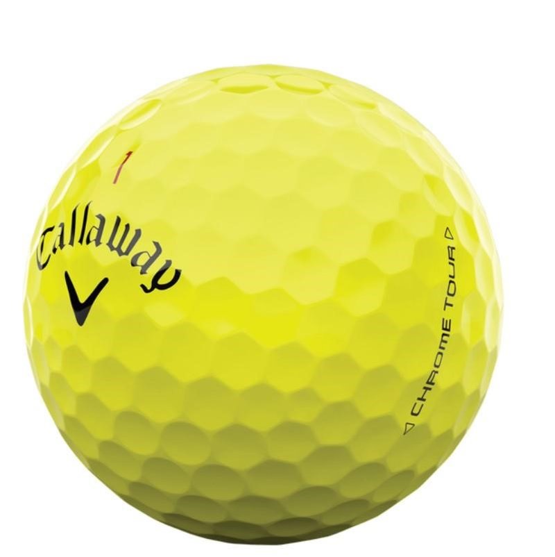 Callaway Chrome Tour Golfbälle, gelb