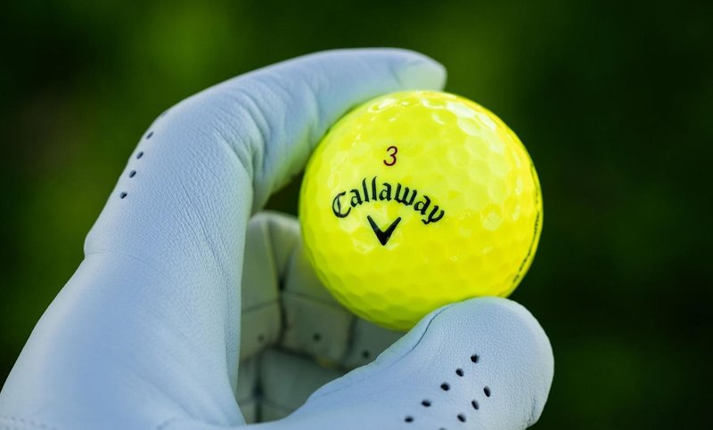 Callaway Chrome Tour Golfbälle, gelb