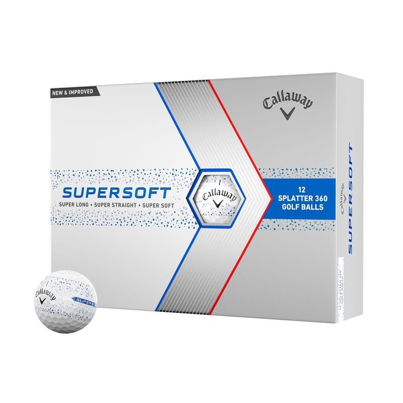 Callaway Supersoft Splatter 360 Blue Golfbälle