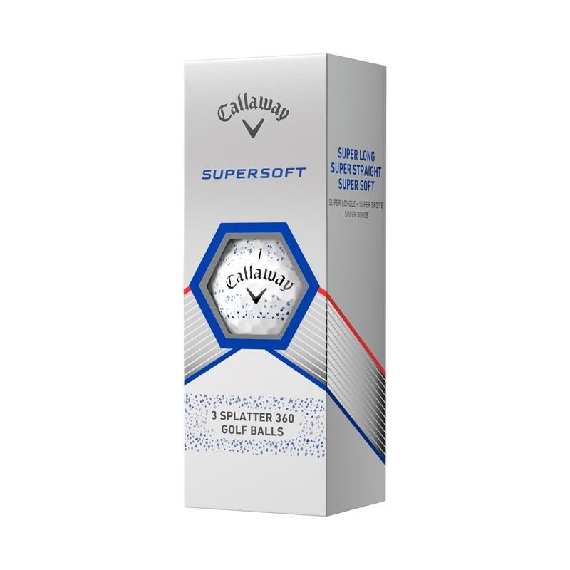 Callaway Supersoft Splatter 360 Blue Golfbälle