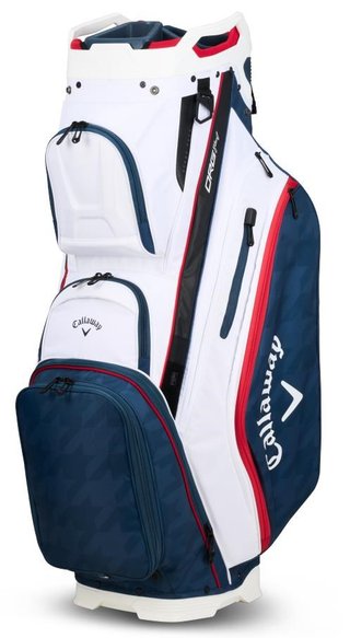Callaway ORG 14 Cartbag, weiss/blau/houndstooth/rot