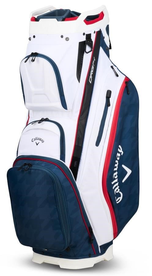 Callaway ORG 14 Cartbag, weiss/blau/houndstooth/rot