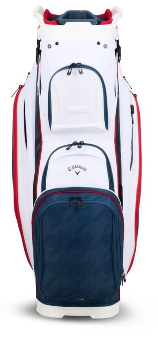 Callaway ORG 14 Cartbag, weiss/blau/houndstooth/rot