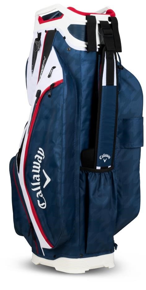 Callaway ORG 14 Cartbag, weiss/blau/houndstooth/rot