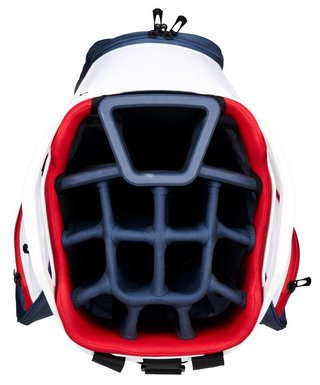 Callaway ORG 14 Cartbag, weiss/blau/houndstooth/rot