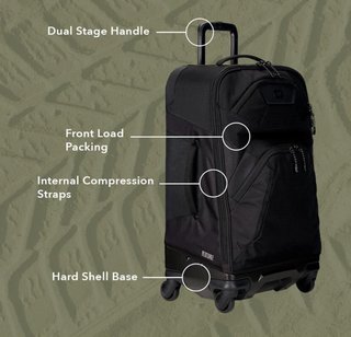 Ogio Alpha Renegade 26" 4-wheel Reisetasche, dunkelblau