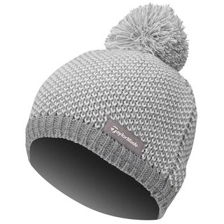 TaylorMade Beanie Damen Wintermütze, grau