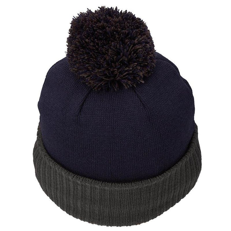 TaylorMade Bobble Beanie Herren Wintermütze, dunkelblau
