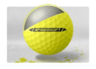 TaylorMade SpeedSoft Golfbälle, gelb