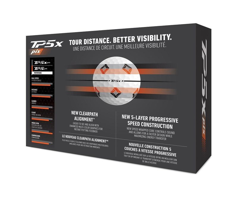 TaylorMade TP5x pix 3.0 Golfbälle