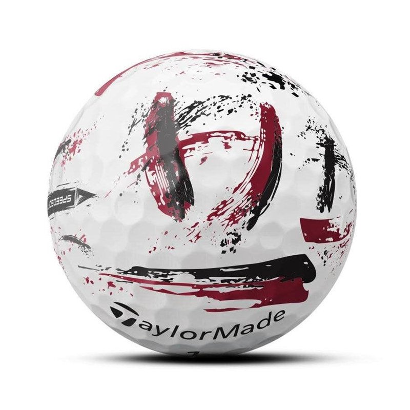TaylorMade SpeedSoft Ink Golfbälle, rot