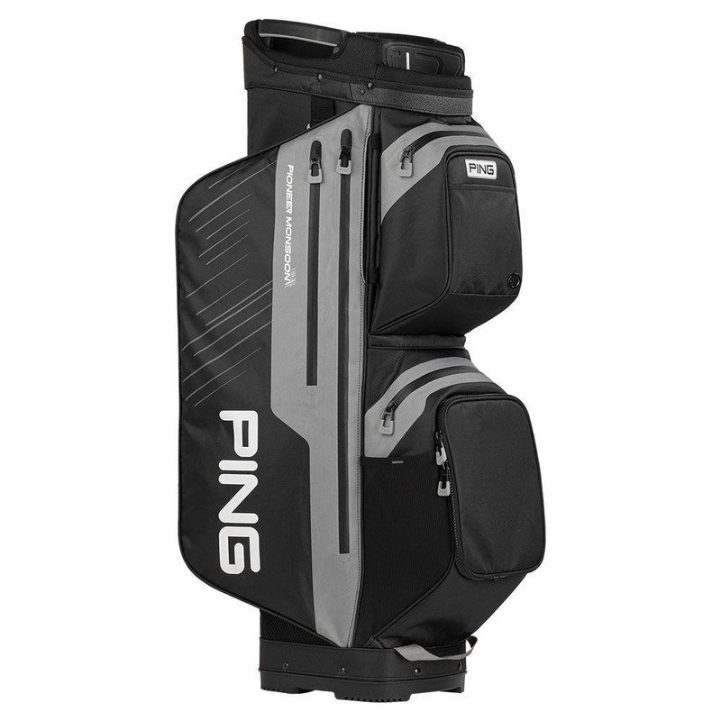 Ping Pioneer Monsoon Cartbag, schwarz