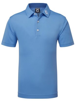 FootJoy Stretch Pique Solid Junior Poloshirt, blau