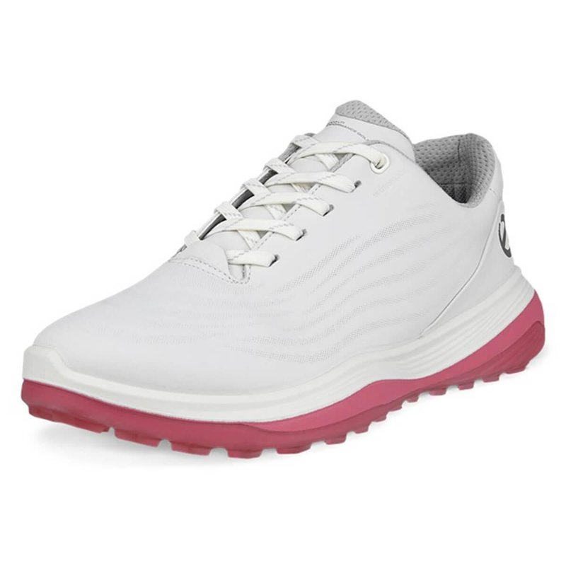 Ecco LT1 Waterproof Damen Golfschuhe, weiss/rosa