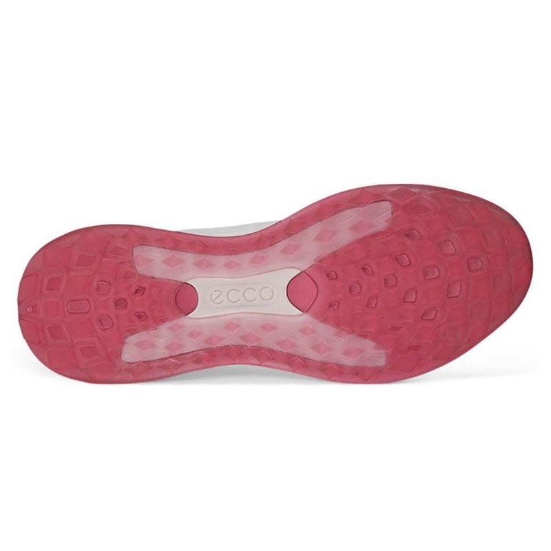 Ecco LT1 Waterproof Damen Golfschuhe, weiss/rosa